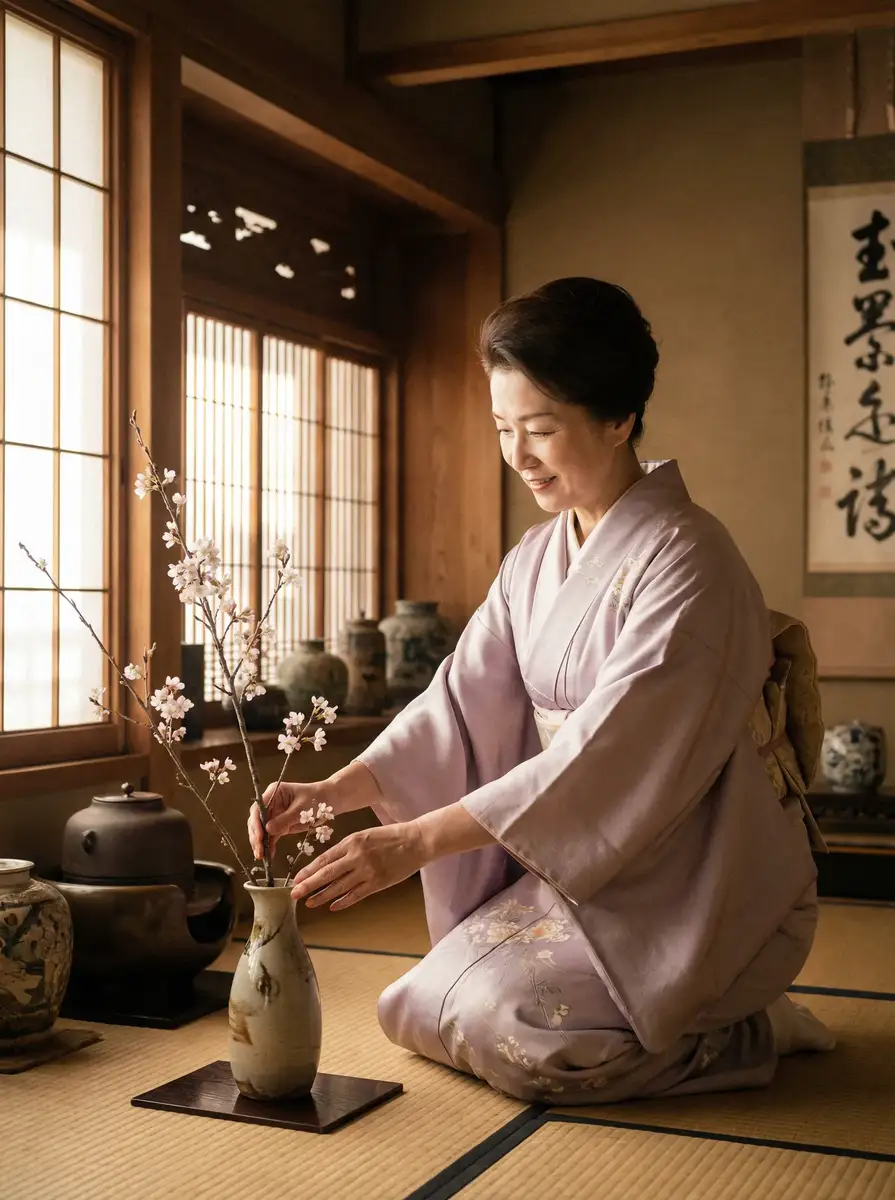 一位优雅的 西门庆::深度揭秘西门庆视频最新入口~西门庆实时更新 在和室中插花